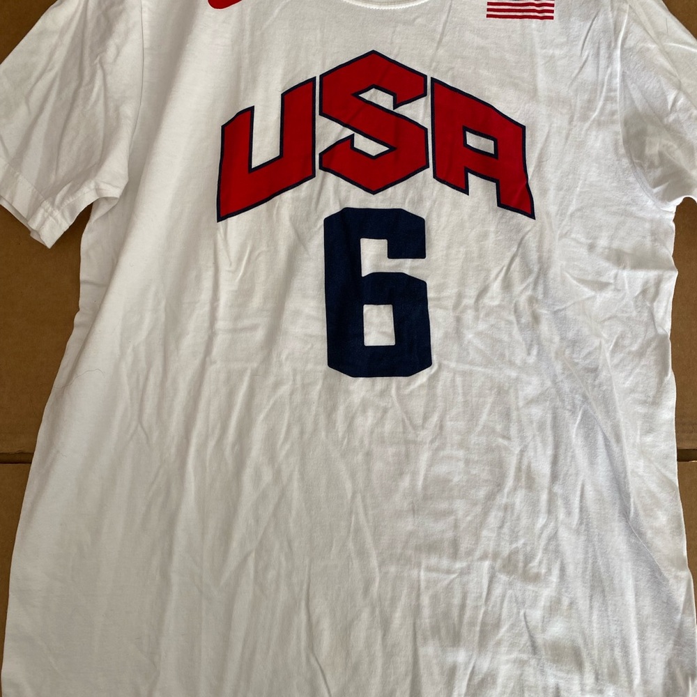 Nike White USA Jersey Lebron James team USA shirt lakers cavs nba